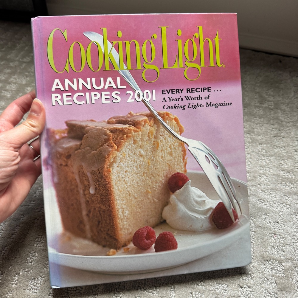 Vintage Cooking Light Annual Recipes 2001 Hardcover Cookbook Healthy Eating